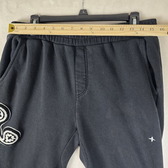 EPTM Paisley Embroidered Black Sweatpants Men's Size XL 36 Streetwear - Picture 10 of 14